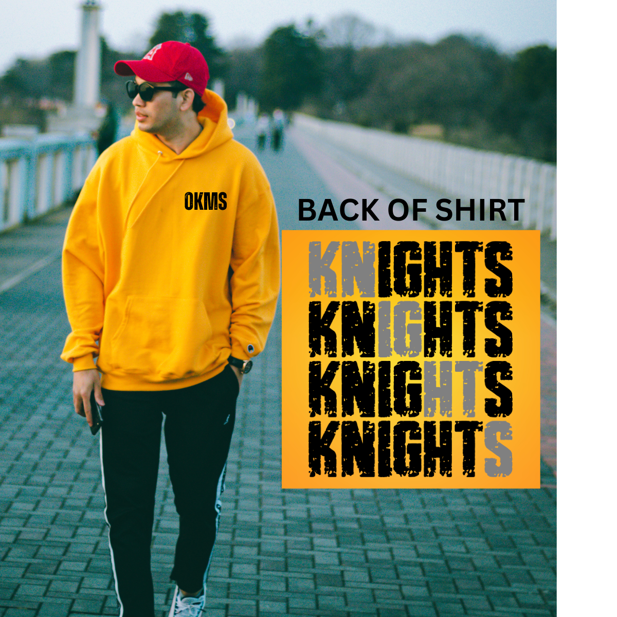 Gold OKMS Knights Hoodie