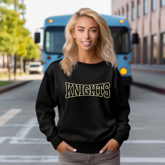 Black and Hollow Gold Knights T Shirt