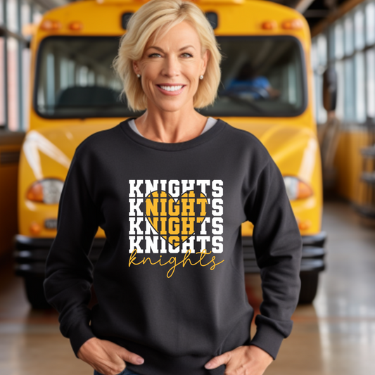 KNIGHTS White and Gold Heart