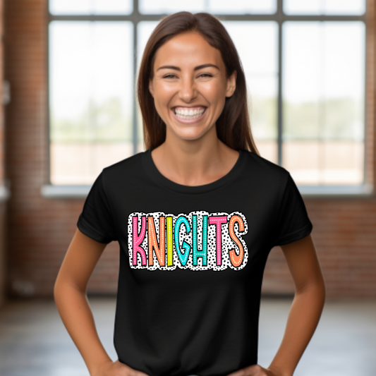 KNIGHTS Polkadot Letters