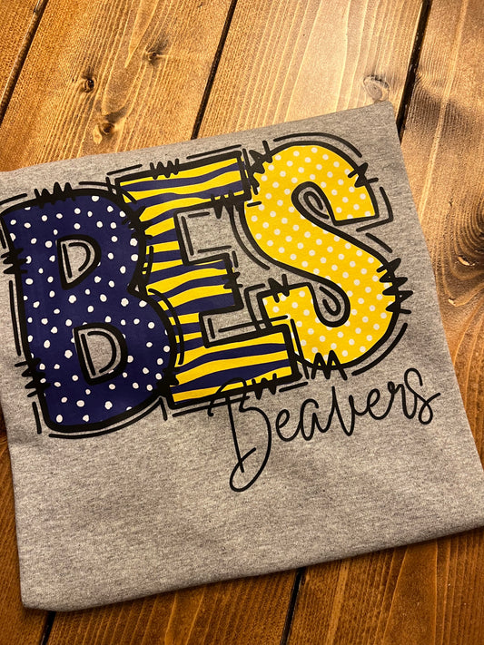 Short Sleeve BES Purple & Yellow