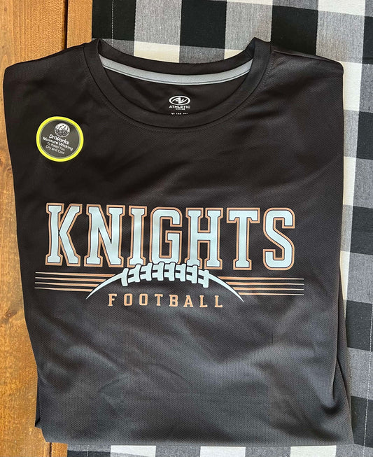 Short Sleeve Athletic T 1/2 Football KNIGHTS